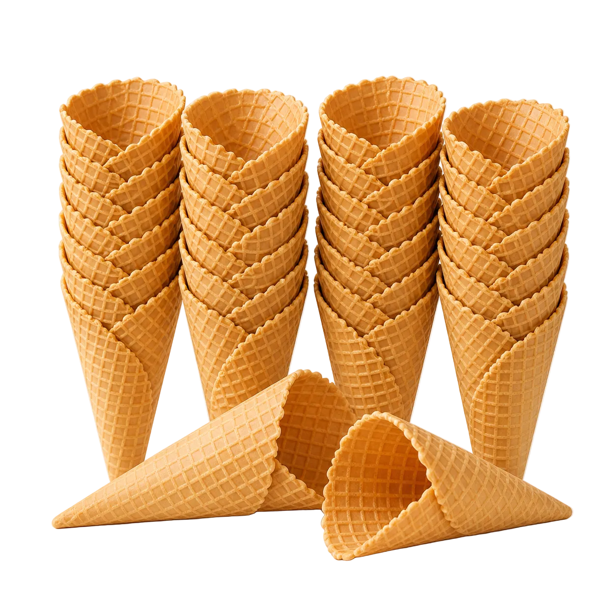 72 Waffle Cones Pack