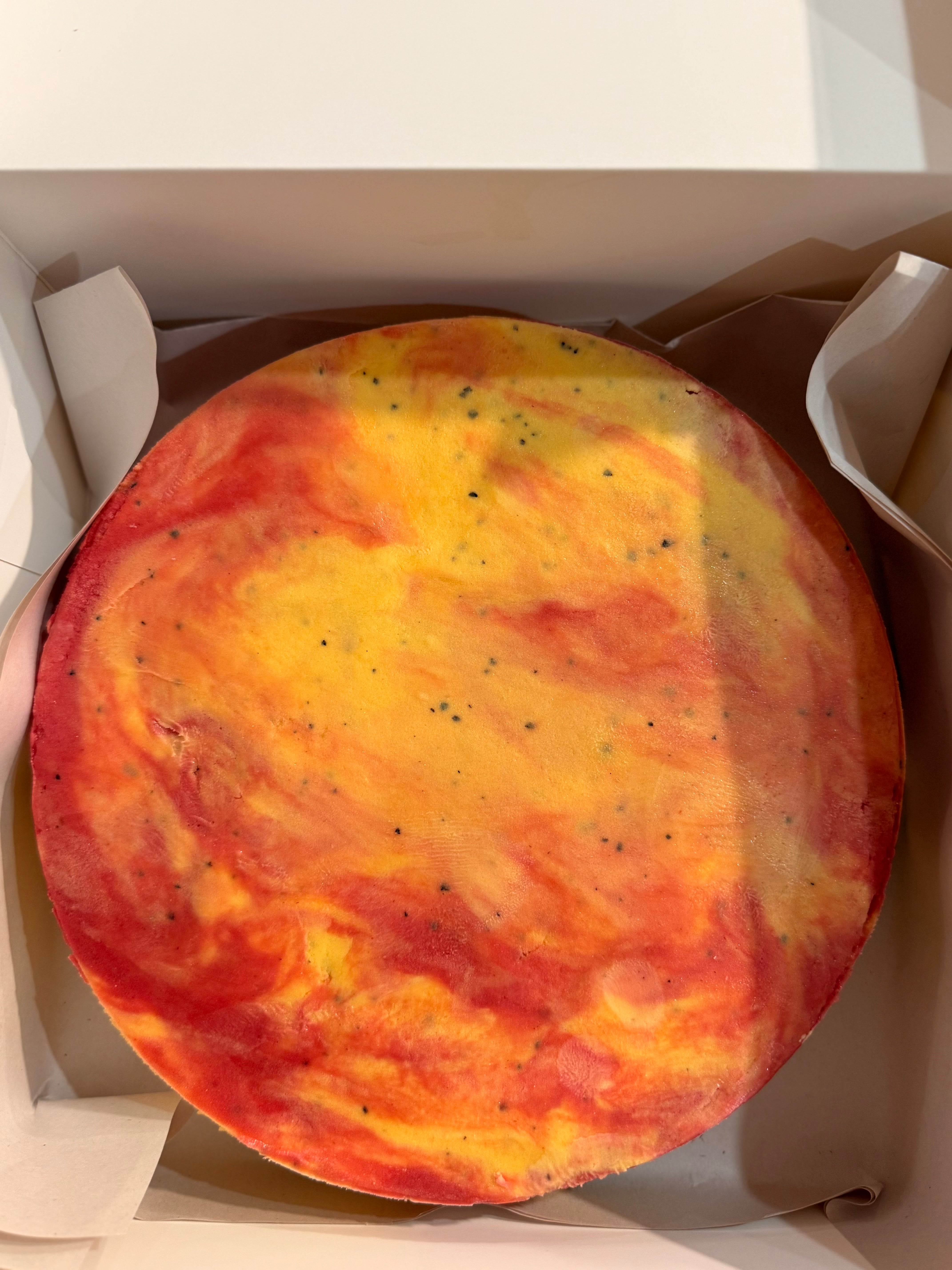 Pomegranate, Raspberry, Mango & Passionfruit Gelato Cake