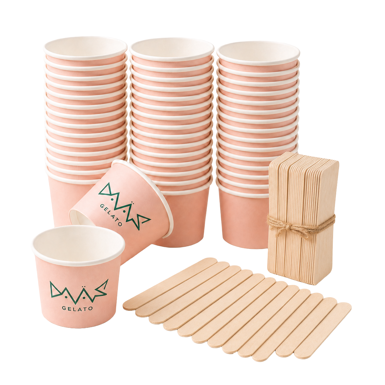 50 Cups & Paddles
